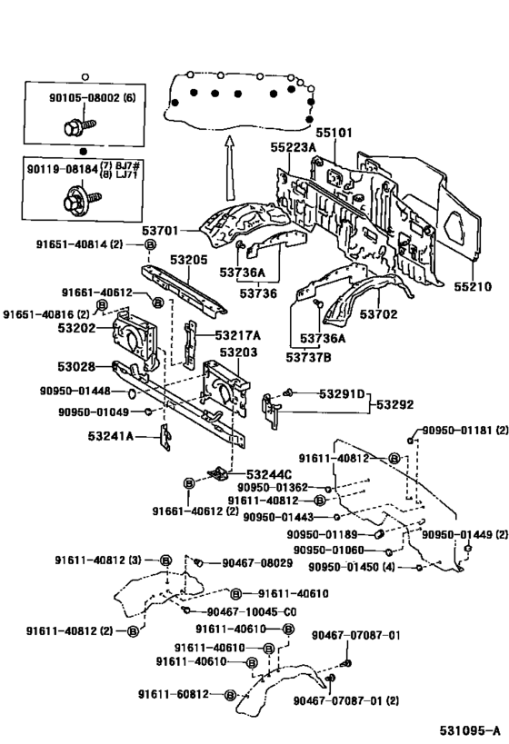 Front Fender Apron & Dash Panel
