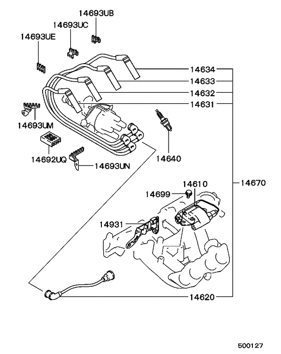Spark plug,cable & coil