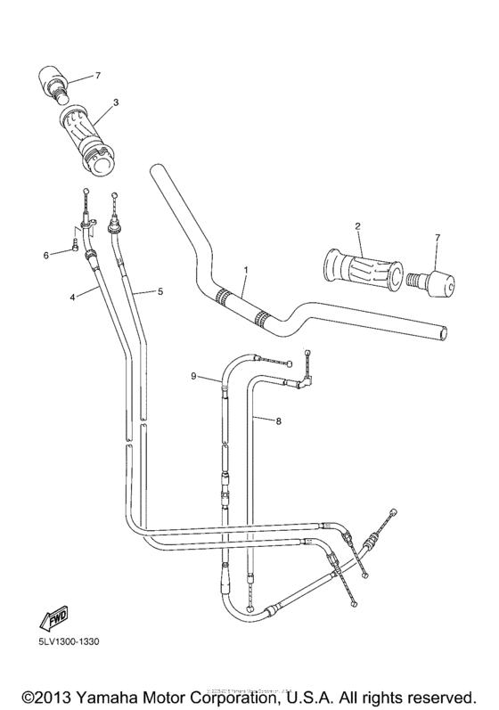 Steering handle & cable