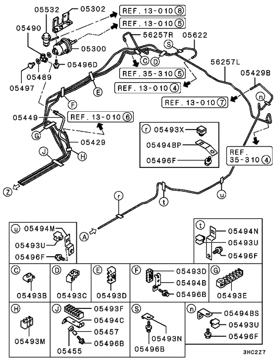 Fuel line & vapor gas control