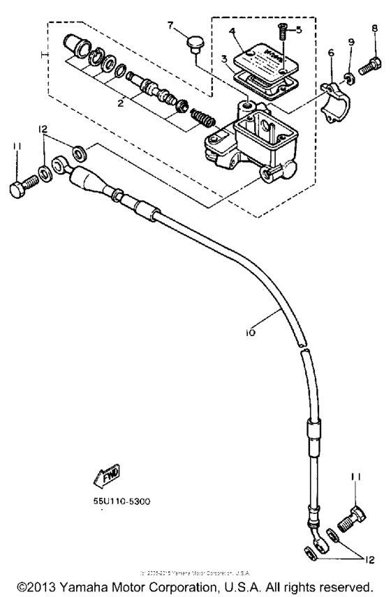 Front master cylinder