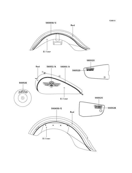 Decals(red/silver)(vn1500-n3)