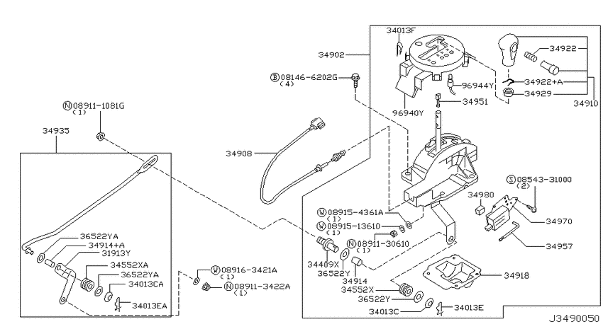 Auto transmission control device