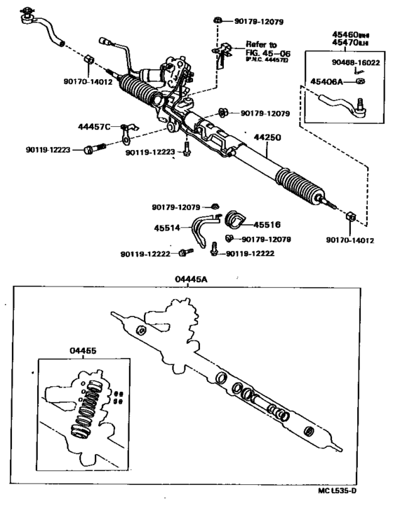 Front Steering Gear & Link