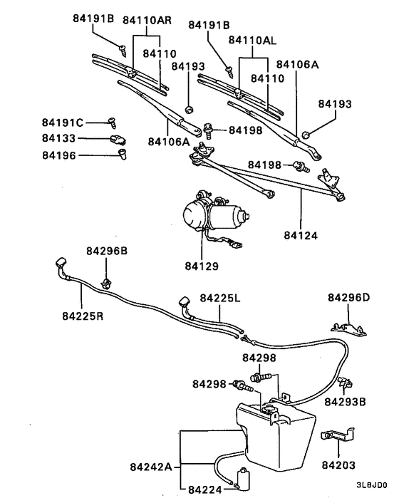 Windshield wiper & washer