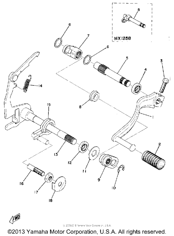 Shift shaft