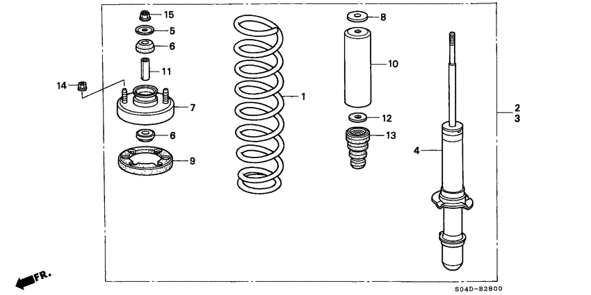 Front shock absorber