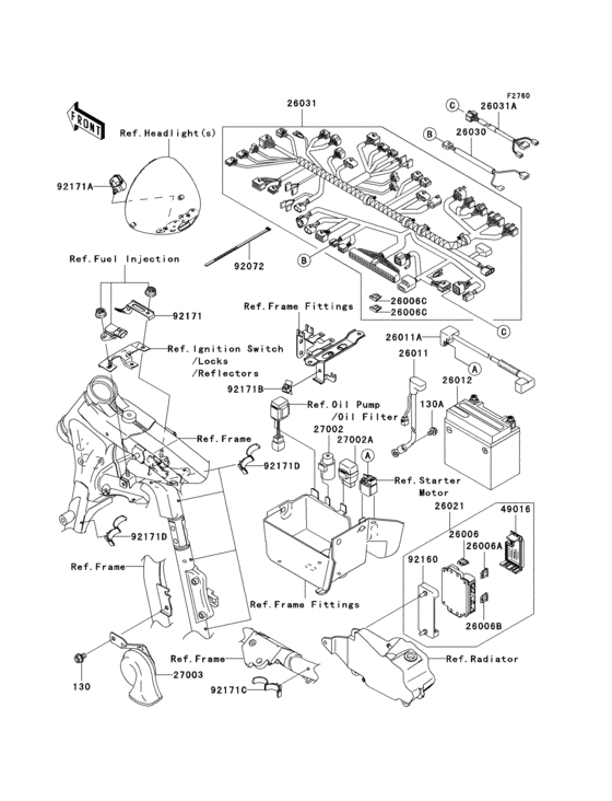 Chassis electrical equipment