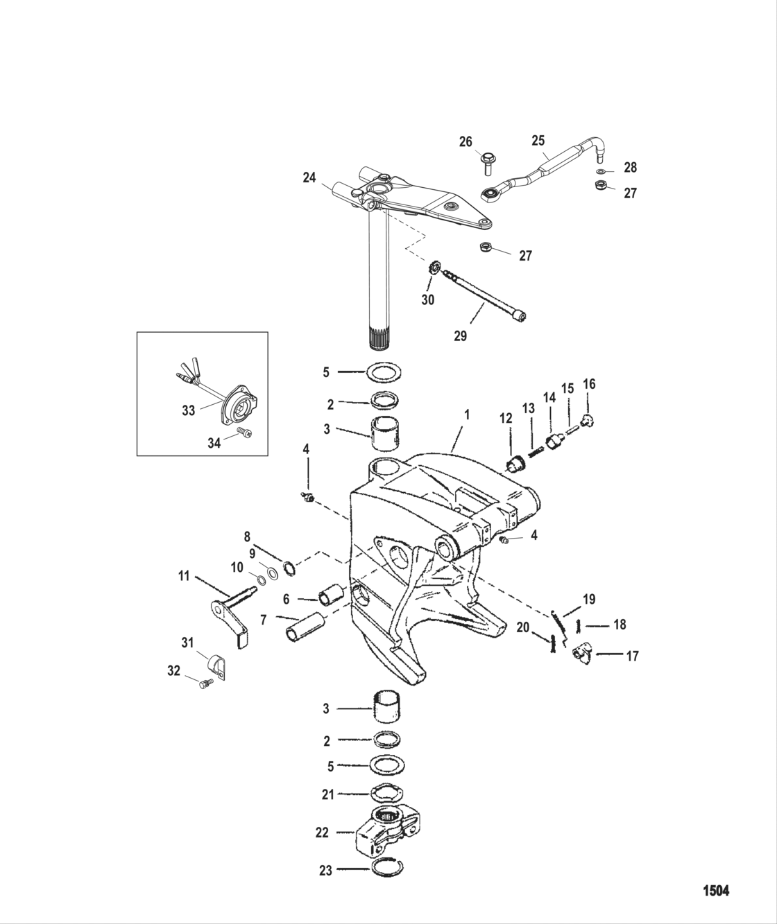 Swivel Bracket And Steering Arm