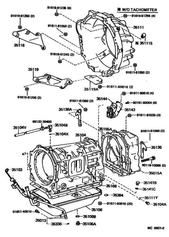 Transmission Case & Oil Pan (Atm)