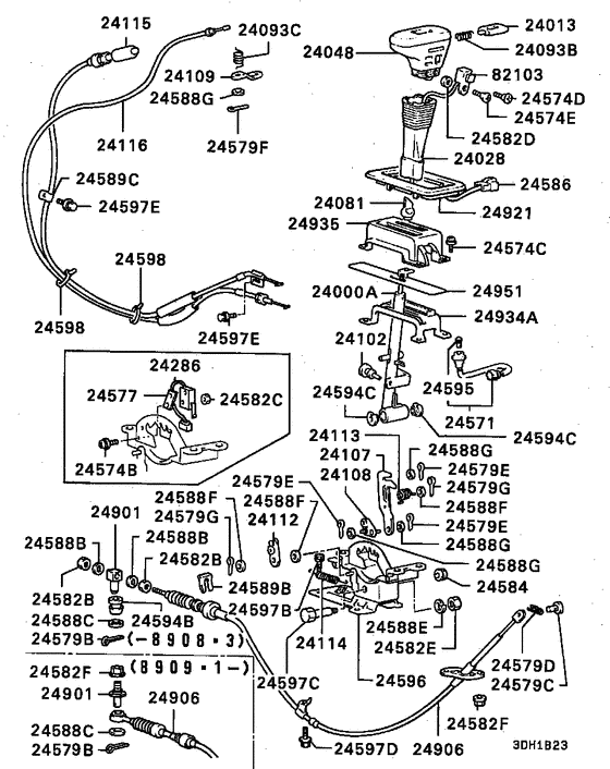 A/t floor shift linkage