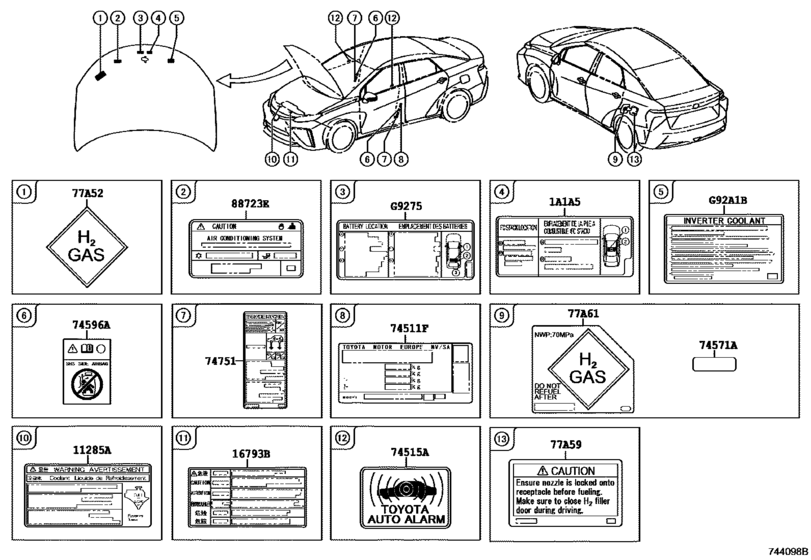 Caution Plate (Exterior & Interior)