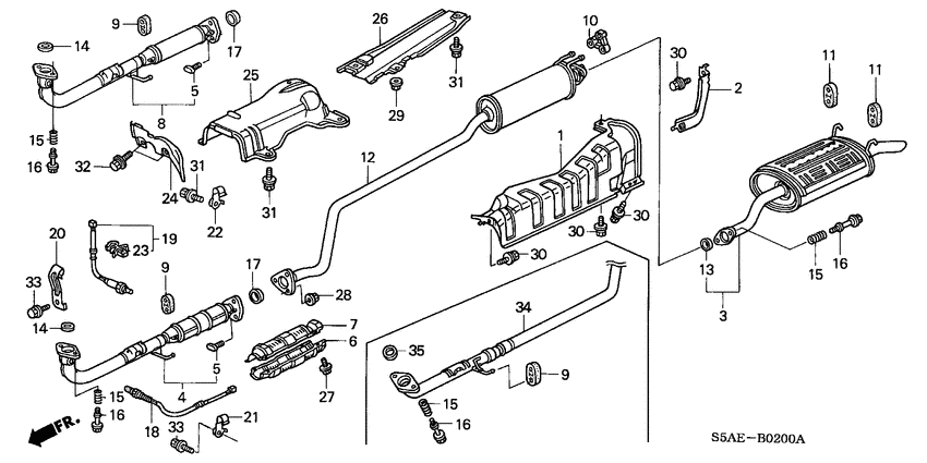 Exhaust pipe/silencer