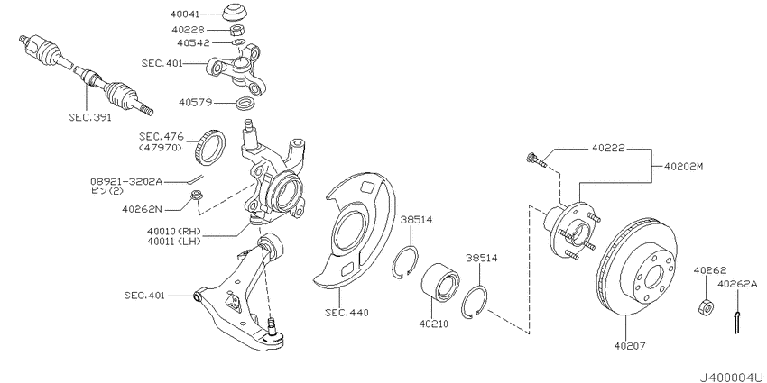 Front axle