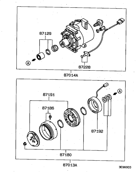 A/c condenser, piping