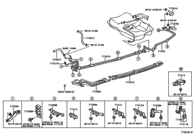 2001 Toyota Camry Gas Tank Sizenull