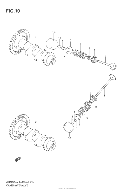 Camshaft/valve