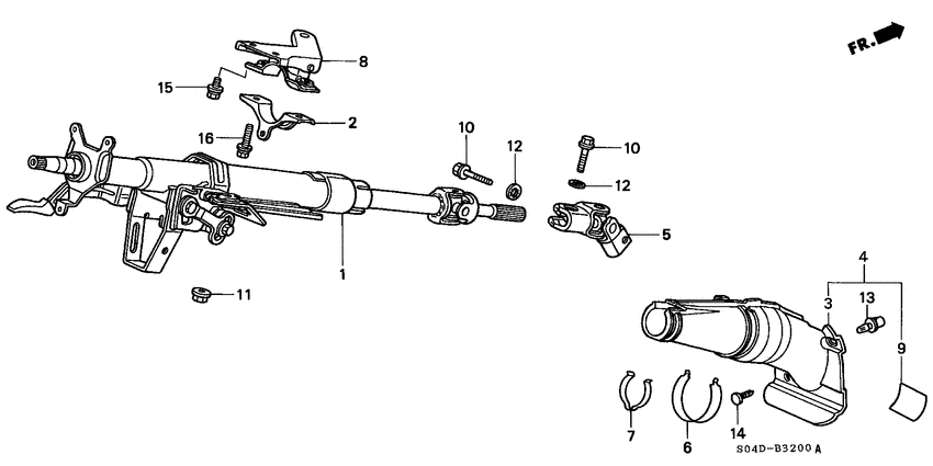 Steering column