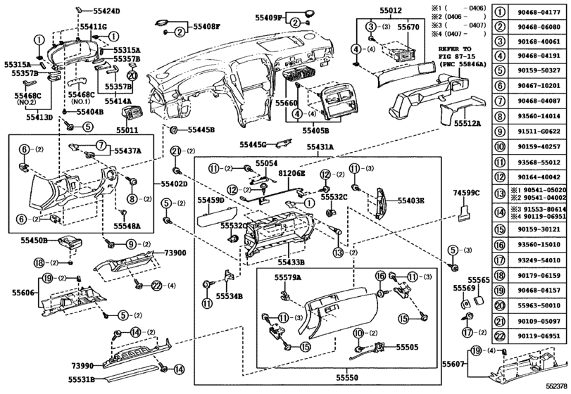 Instrument Panel & Glove Compartment