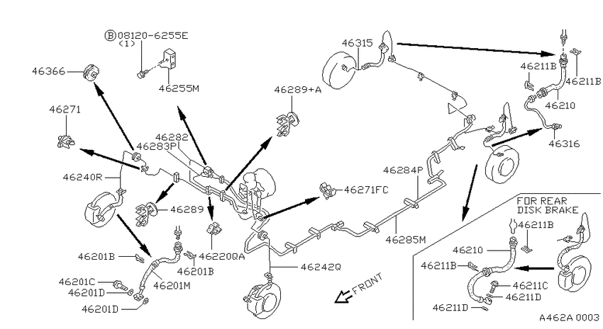 Brake piping & control