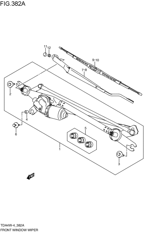 front wind windshield wiper