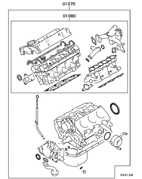 Engine overhaul gasket kit