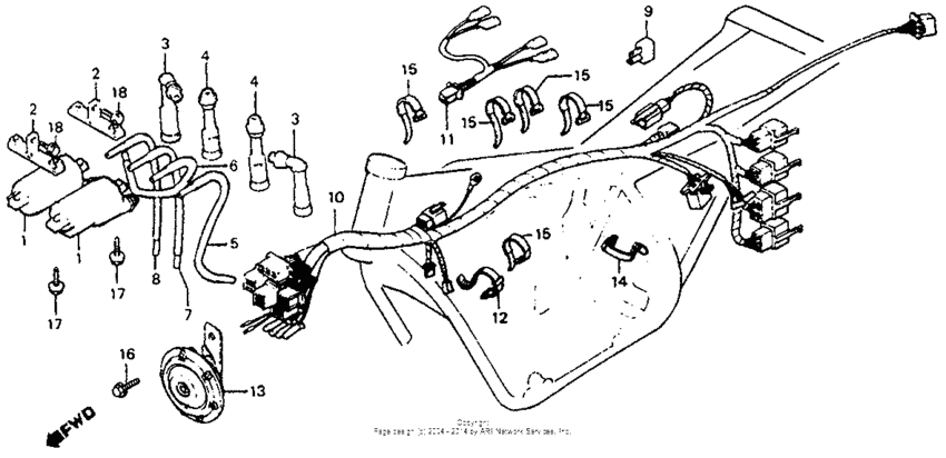 Wire harness + ignition coil