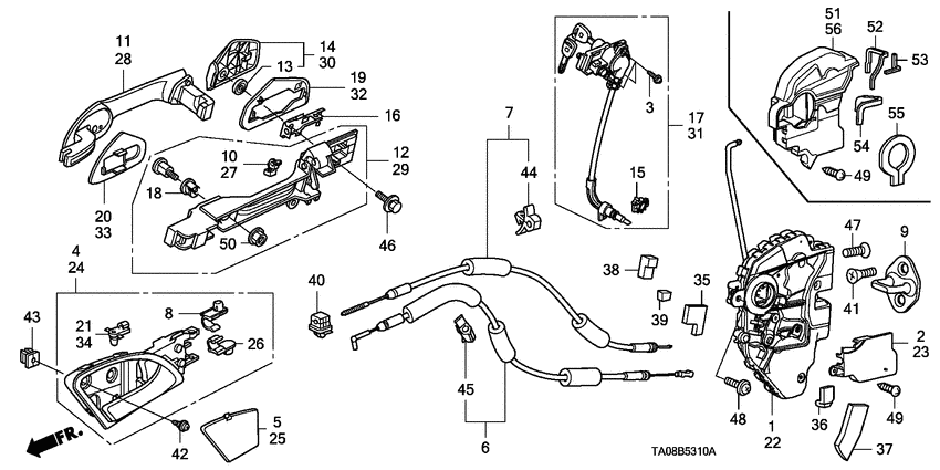 Front door locks/ outer handle