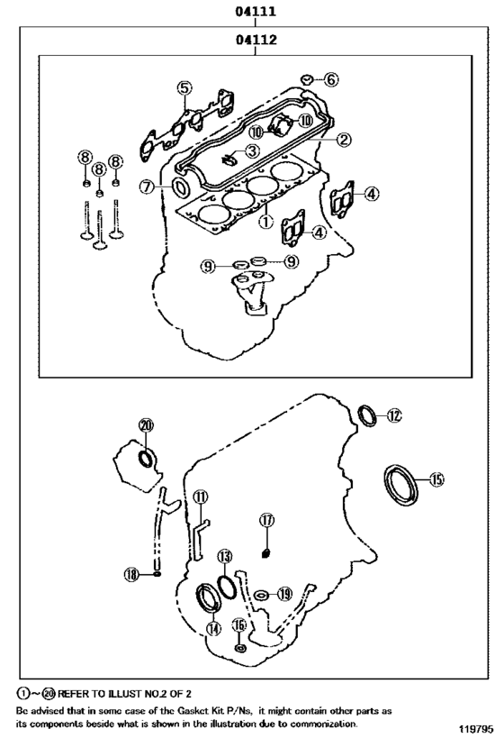 Engine Overhaul Gasket Kit