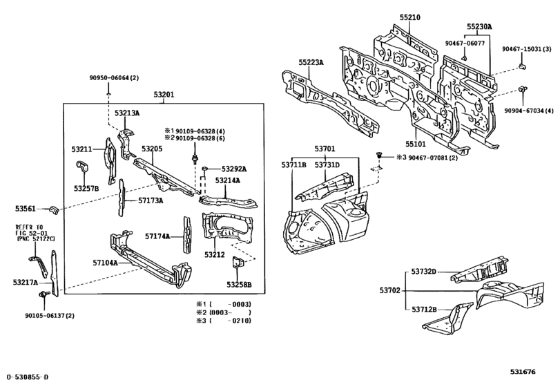 Front Fender Apron & Dash Panel