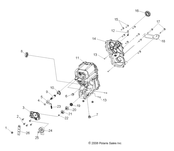 Drive train, main gearcase