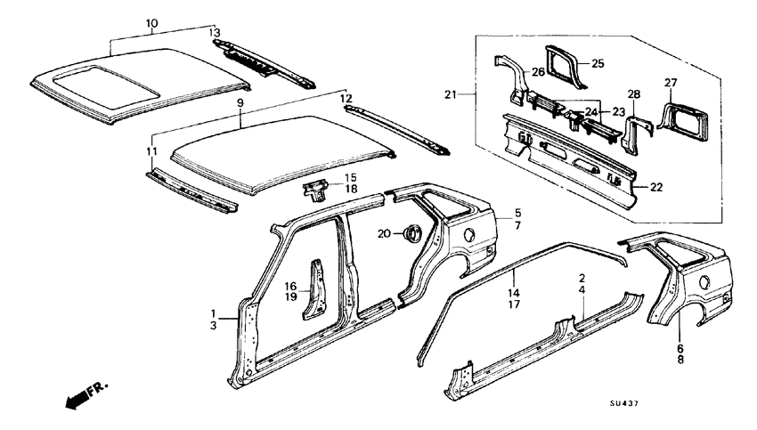 Body structure components