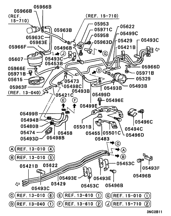 Fuel line & vapor gas control