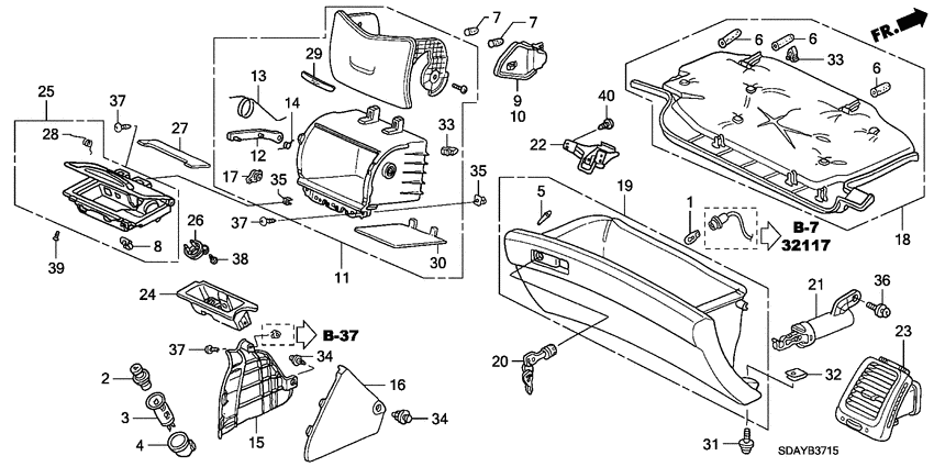 Instrument panel garnish