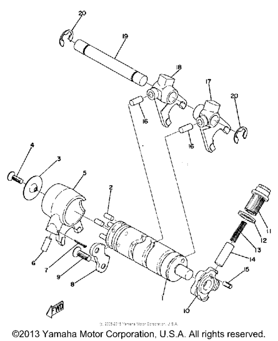 Shift shaft