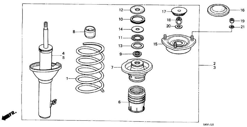 Front shock absorber