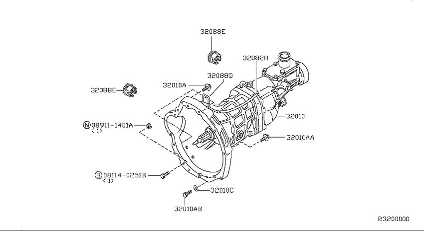 Manual transmission, transaxle & fitting