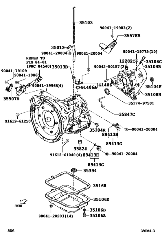 Transmission Case & Oil Pan (Atm)