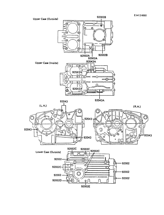 Crankcase bolt pattern