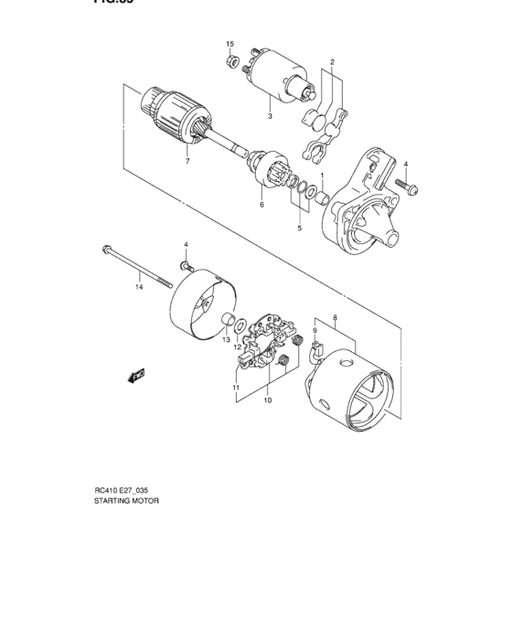 Starting motor