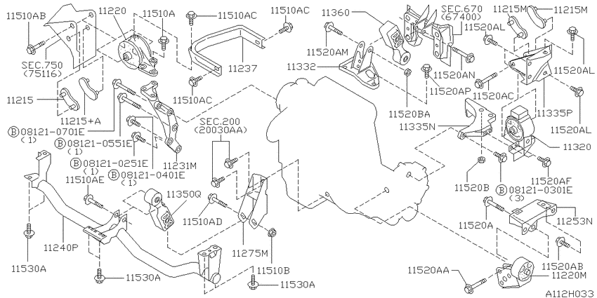 Engine & transmission   mounting