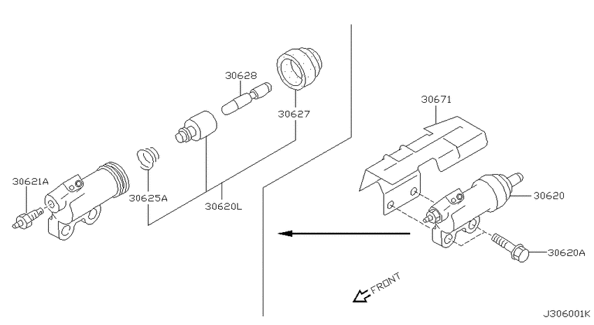 Clutch operating cylinder