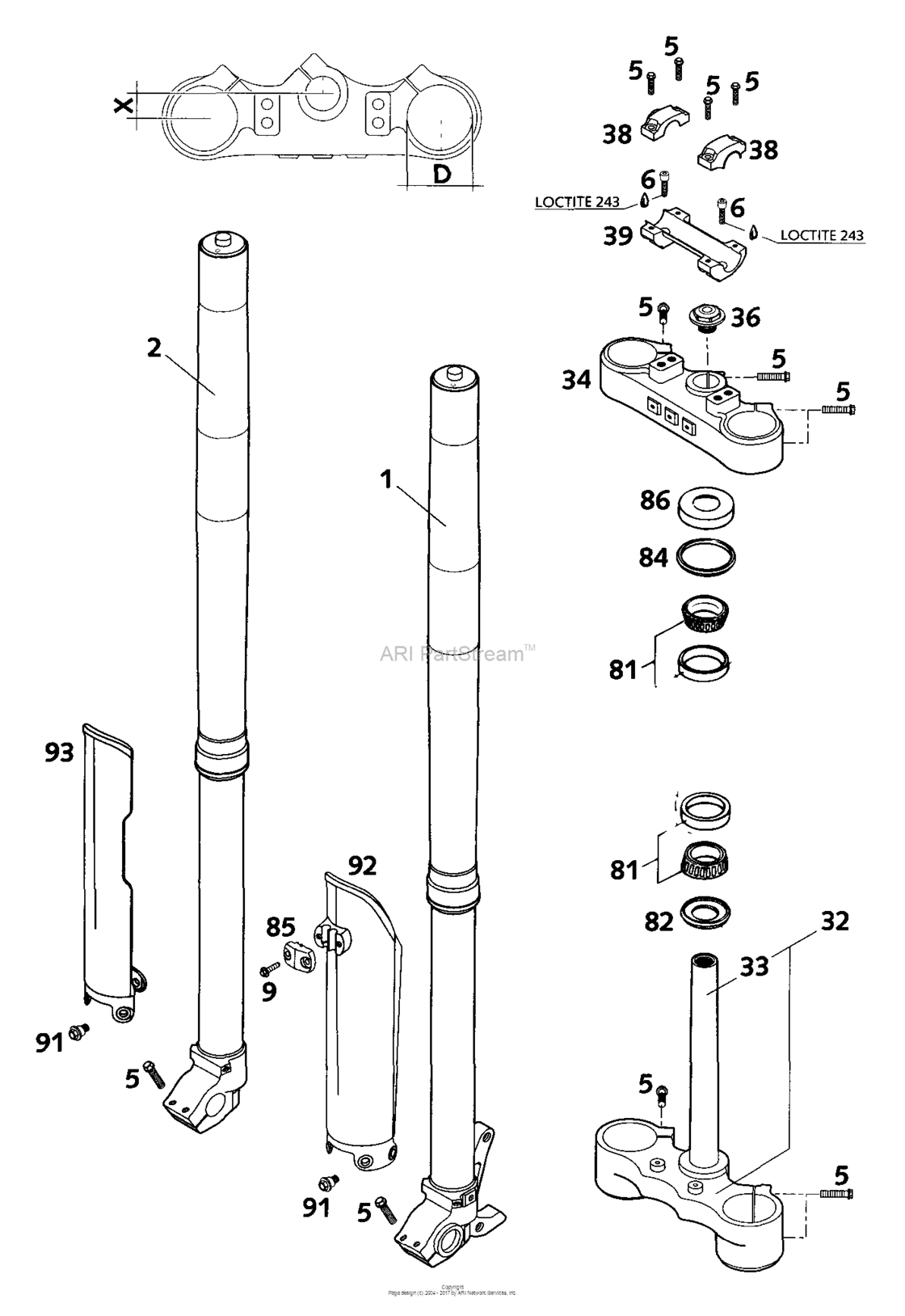 Front Fork Wp Usd 43