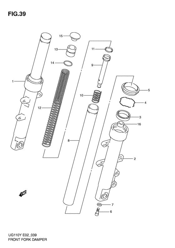 Front fork damper