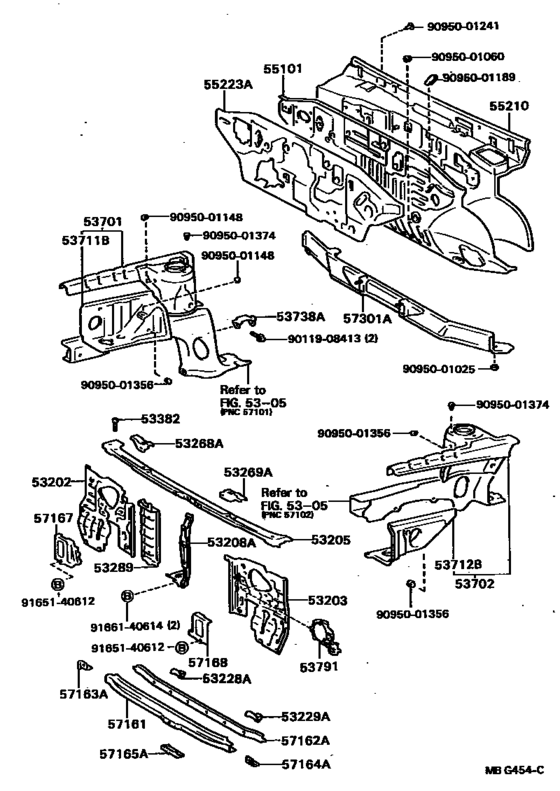 Front Fender Apron & Dash Panel