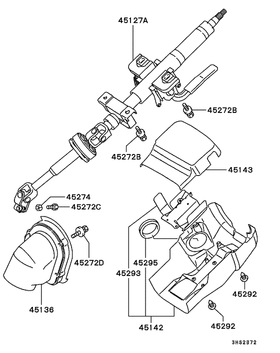 Steering column & cover
