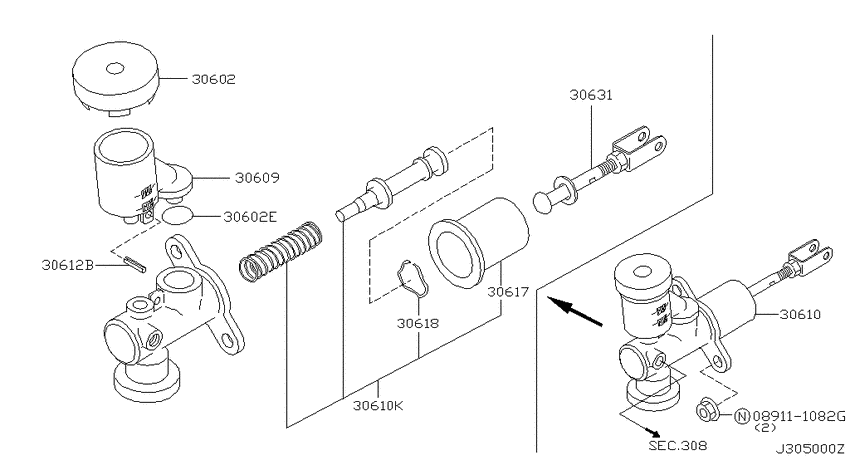 Clutch master cylinder