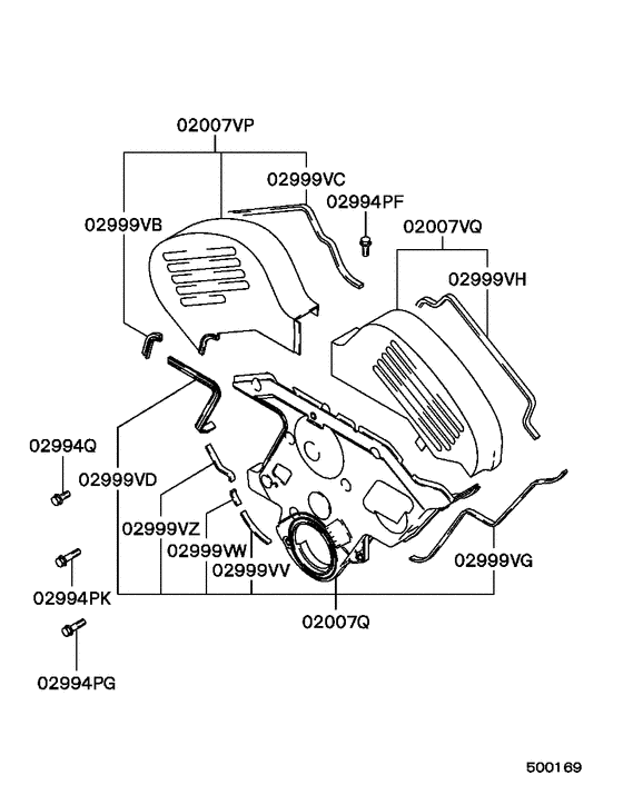 Cover,rear plate & oil pan