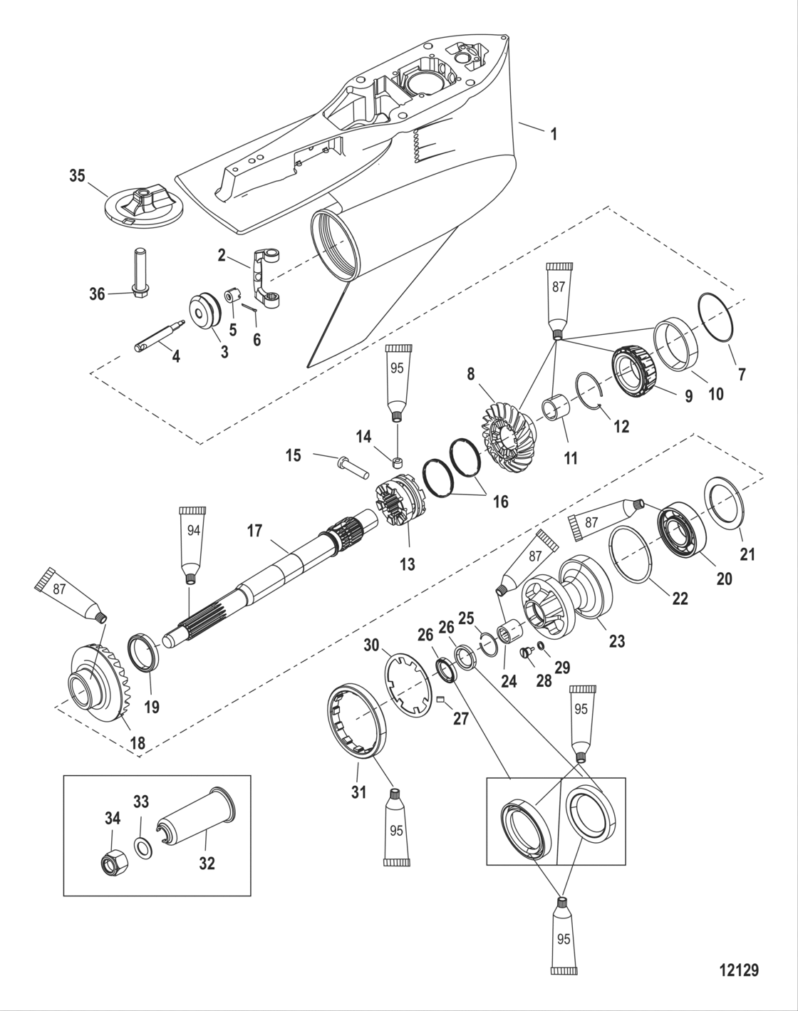 Gear Housing Propeller Shaft - Standard