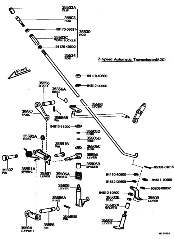 Throttle Link & Valve Lever (Atm)